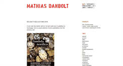 Desktop Screenshot of mathiasdanbolt.com